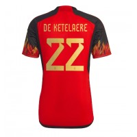 Belgija Charles De Ketelaere #22 Domaci Dres SP 2022 Kratak Rukav
